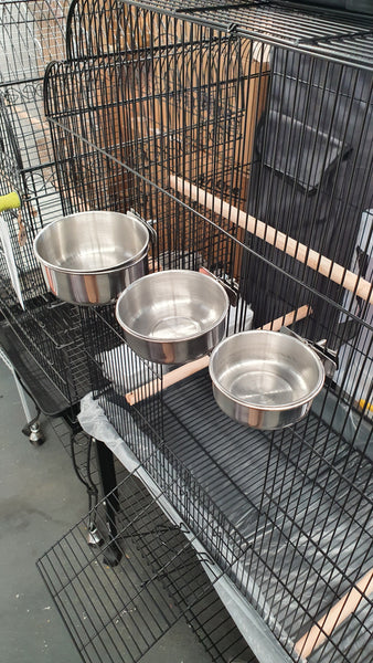 Stainless steel bowls, small bowl, medium bowl, large bowl, feeding bowl, bird seed bowl, bird seed, stainless steel, water bowl, bird bowl, bird bath, parrot feeding bowl, parrot bowl, parrot feeding bowl, birds paradise,