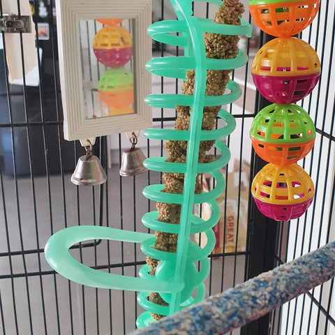 cage tidy, platform perch, sisal rope, boing, Avi One, perches, fruit skewer, foraging material, forage material, hammock, seagrass hammock, Bird backpack, bird accessories, window perch, shower perch, Seedmate, bird harness,